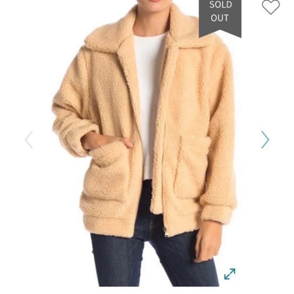 Elodie Nordstrom sherpa teddy oversized coat